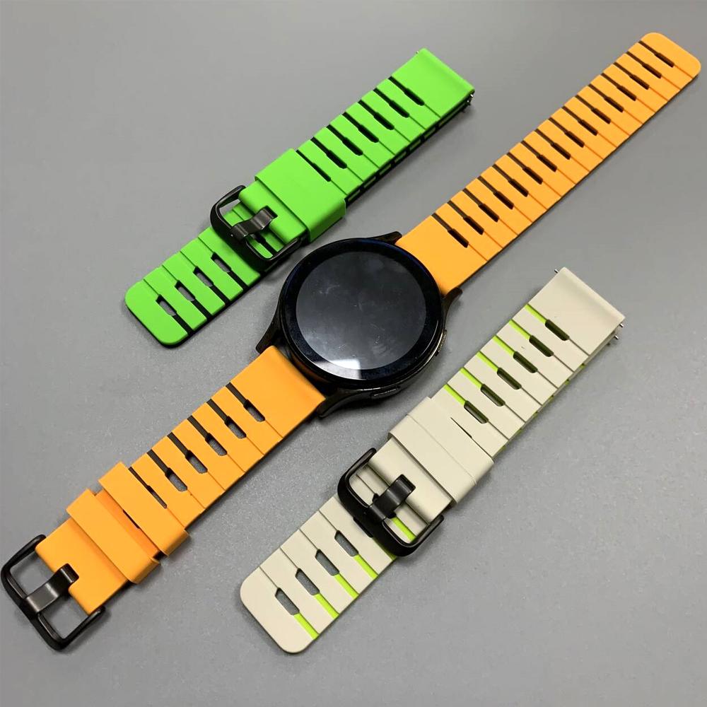 Силиконовый ремешок для Samsung Galaxy Watch3 45 мм 46 мм/Gear S3 Classic Ремешок 22 мм для HUAWEI WATCH GT6/Для Garmin Venu4 Браслет