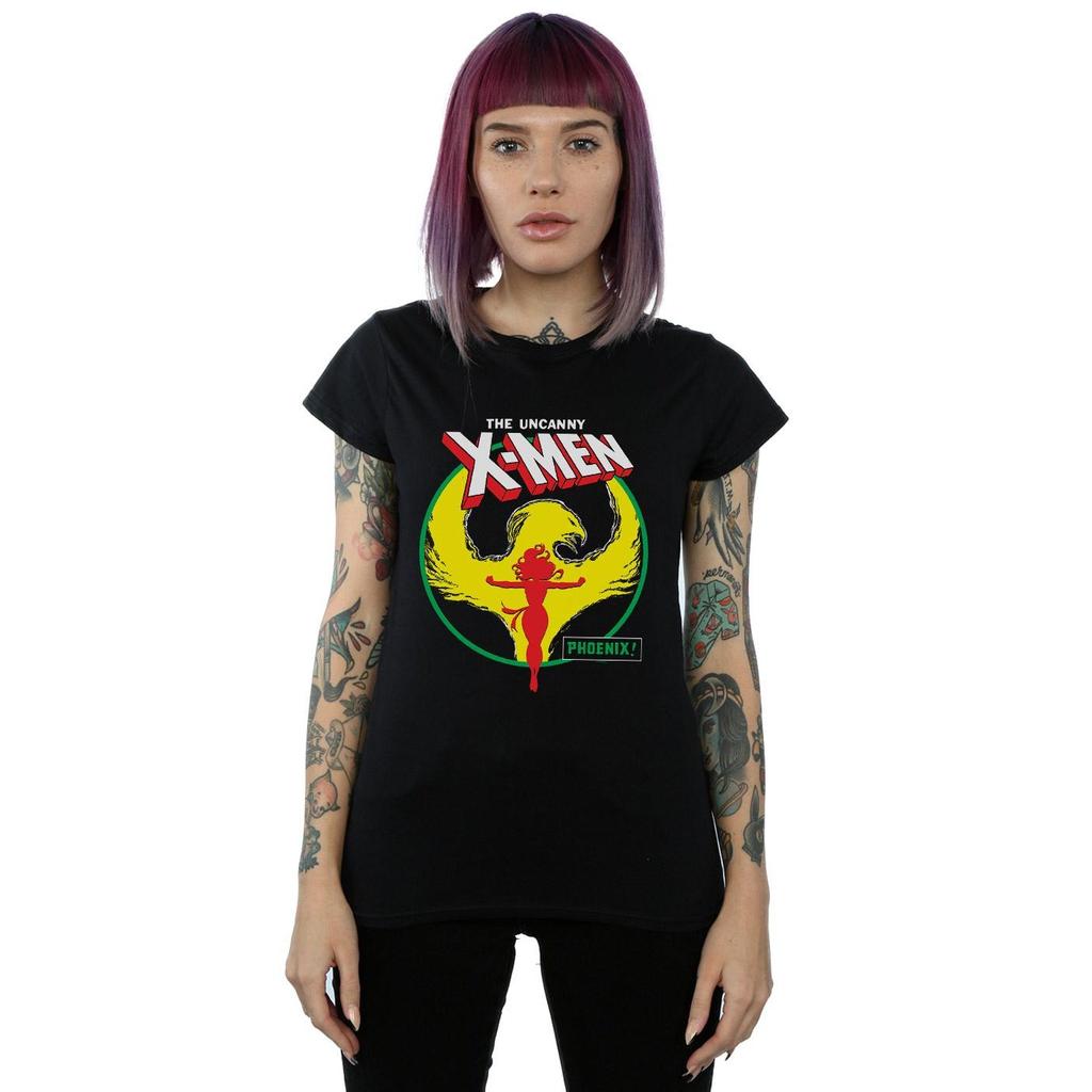 Marvel Womens/Ladies X-Men Phoenix Circle Cotton T-Shirt