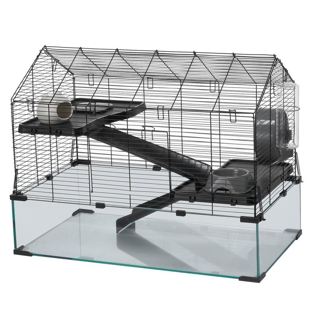 Wire Hamster Cage Habitat 29.5in Rodent Gerbil Small Animal House