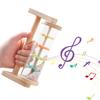 Baby Rattle Toys Rainbow Rain Stick Hourglass Rain Music Montessori Rattle Baby Educational Toy Colorful Sensory Toys for Kids