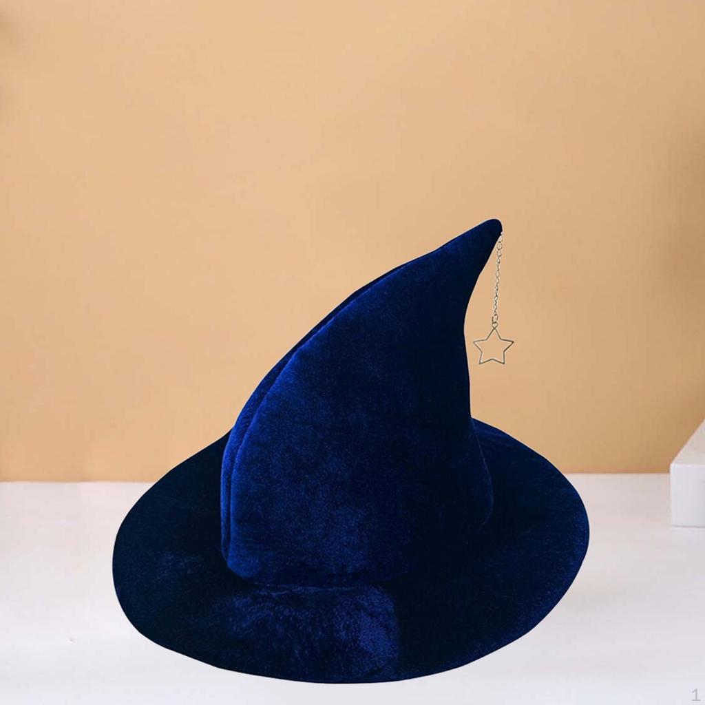 Halloween Witch Hat for Adults Pointed Top Carnival Stage Performance