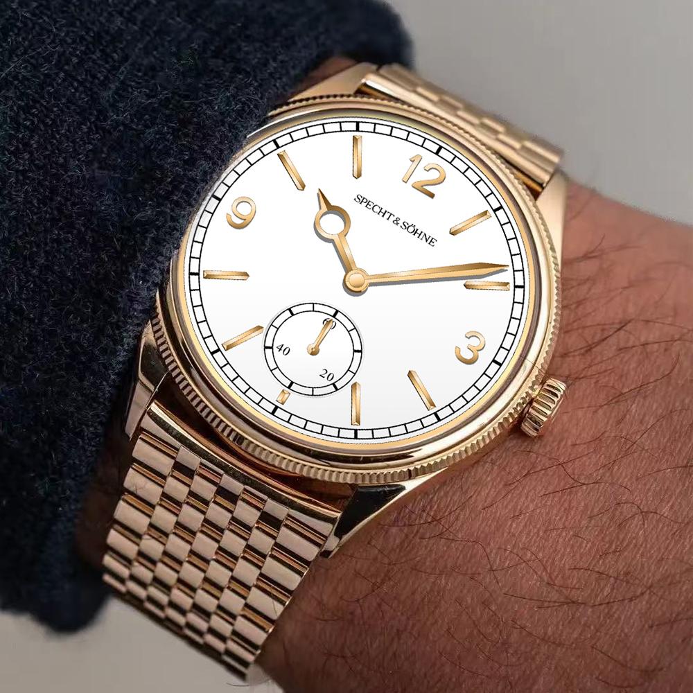 Specht & Söhne Новинки 1908 Автоматические Часы Для Мужчин Нержавеющая Сталь Seagull Movt Механические Наручные Часы 50М Водонепроницаемые