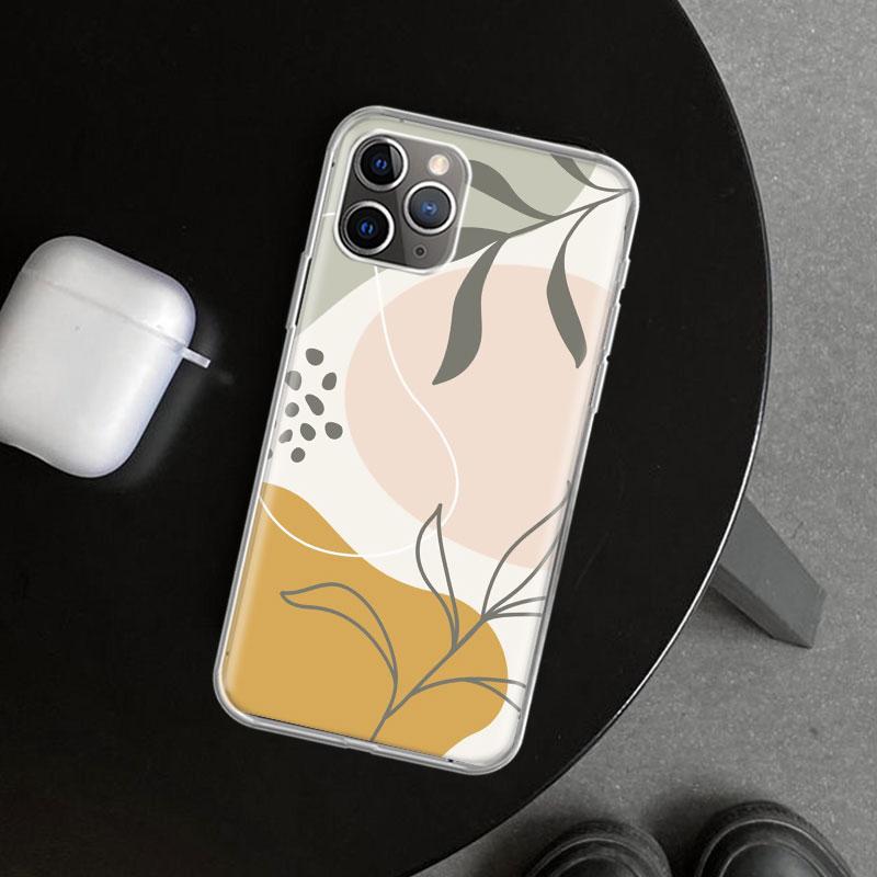 Абстрактный Женский Лицо Линия Чехол для Телефона для iPhone 11 12 13 Mini 14 15 Plus 16 Pro Max 17 Air 7 8 + SE Арт Персонализированный Fundas 1