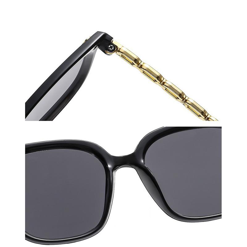 Square Sunglasses For Woman 2024 Vintage Big Frame Black Mirror Sun Glasses Shading Polarizer Sexy Female Travel Eyewear Uv400