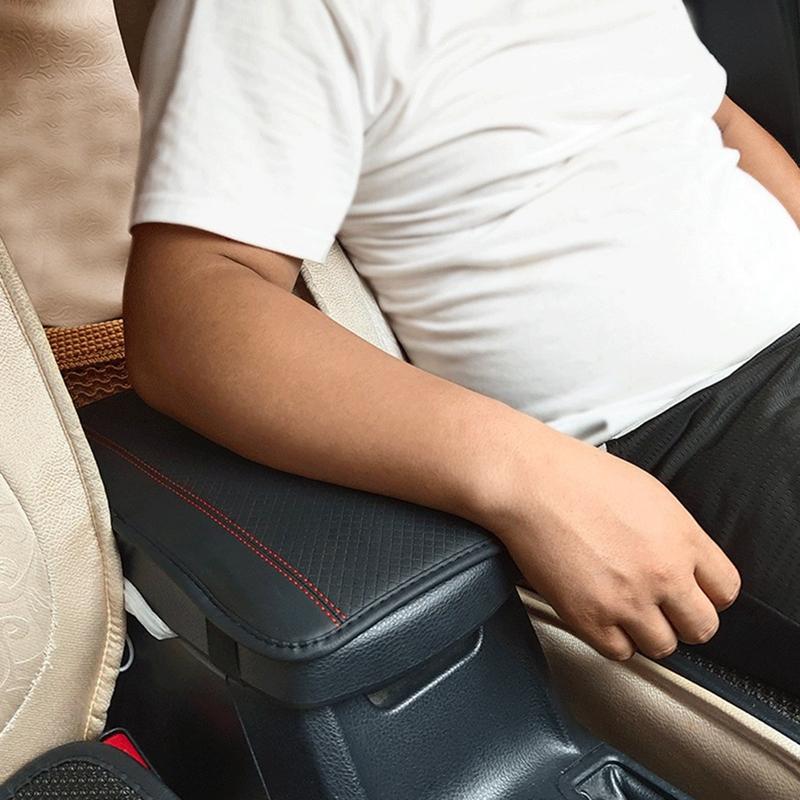 Защитная накладка на центральную консоль автомобиля, универсальная накладка на подлокотник, нескользящая мягкая волокнистая кожа, украшение для автомобиля, стильный подлокотник