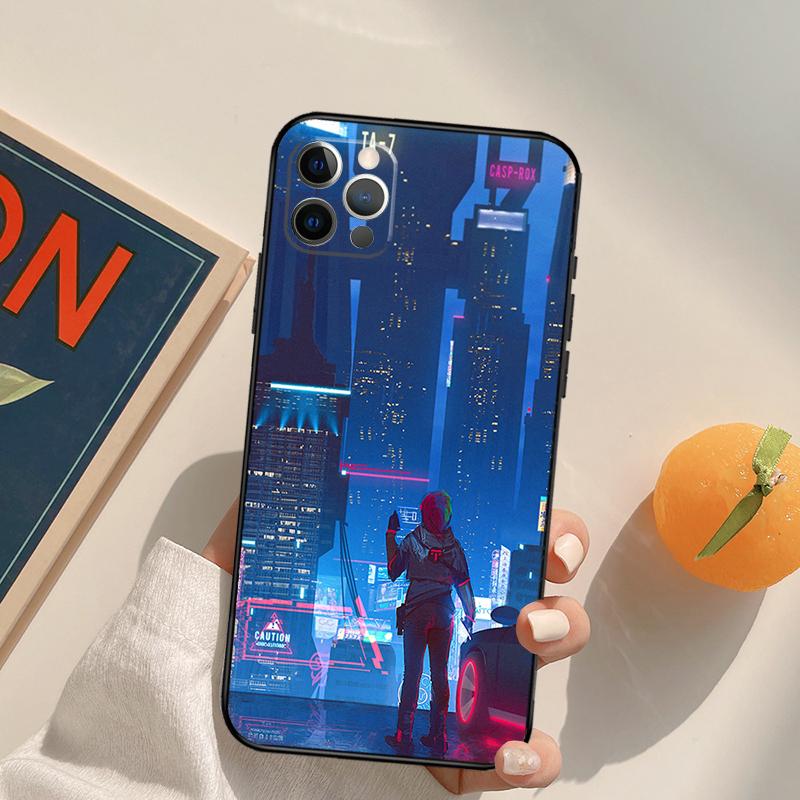 Чехол Cyberpunks для iPhone 16 15 14 13 12 11 Pro Max XS XR X 12 13 Mini 16 15 Plus Fundas