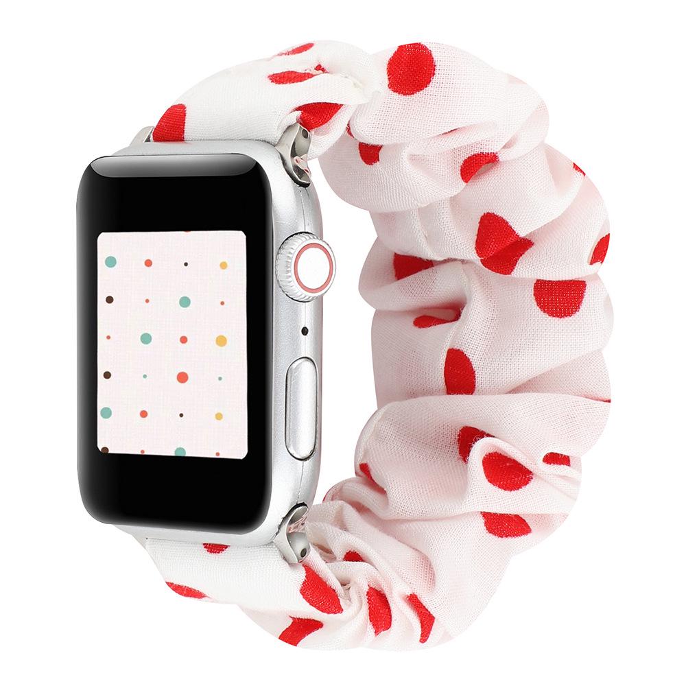 Совместимый ремешок-скранчи для Apple Watch для Series 8/7/6/5/4/3/2/SE - Эластичный браслет-кольцо в виде кишечника