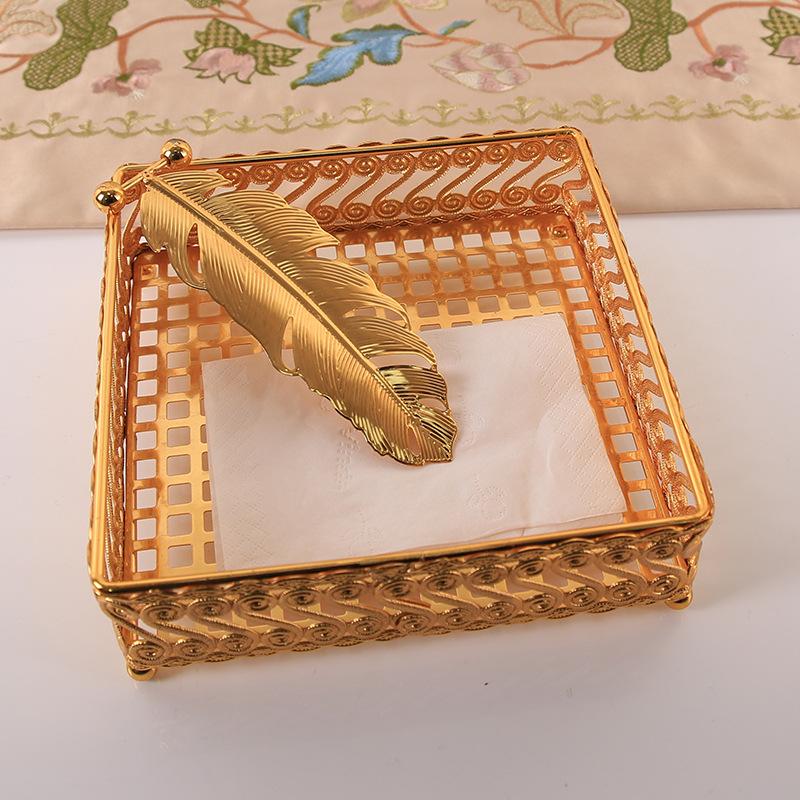 Новая европейская ins сплавная коробка, бумажная скрепка для западного ресторана, отеля, простая кофейная table для гостиной, дома, вытягивание бумаги с перьями