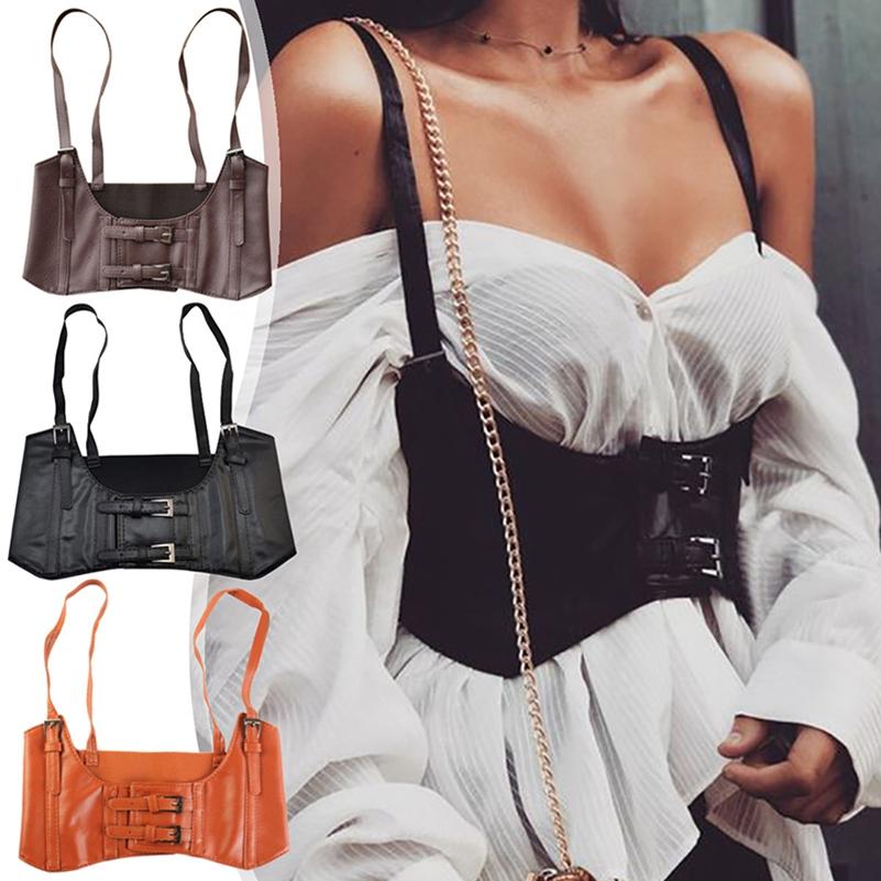 Ladies Simple Four Seasons Super Wide Vest Elastic Strap Girdle Simple All-Match Casual Elegant Lady Belts