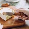 Нож для масла, портативный, острый, с удобной ручкой, лопаточка для сыра для столовой с деревянной ручкой для хлебобулочных изделий