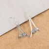 Natural Black Rutile Gemstone 925 Sterling Silver Handmade Jewelry Earrings1.45" EE-66-29