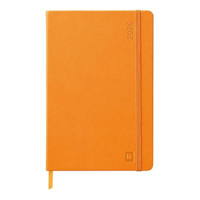 Rhodia [Начало в январе 2026 г.] Дневник-планировщик, A5, Недельный левый тип, "Еженедельный горизонтальный веб-планировщик" Оранжевый, Rhodia cf117058