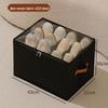 Foldable Shoe Storage Box with Lid & Dividers - Multifunctional Organizer for Clothes & Sundries