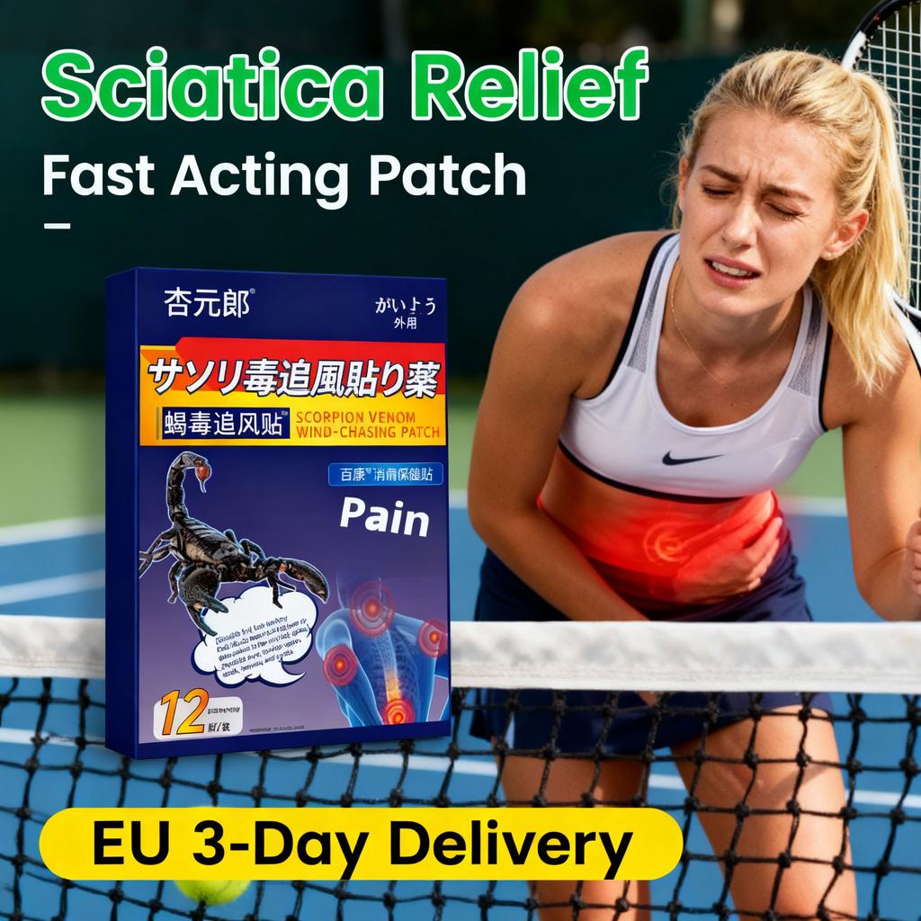 Безопасный для кожи пластырь от ишиаса бедра - Натуральный травяной, длительный комфорт