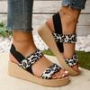 Women's Shoes Thick-soled Wedge Heel Sandals One-line Sponge Sandals