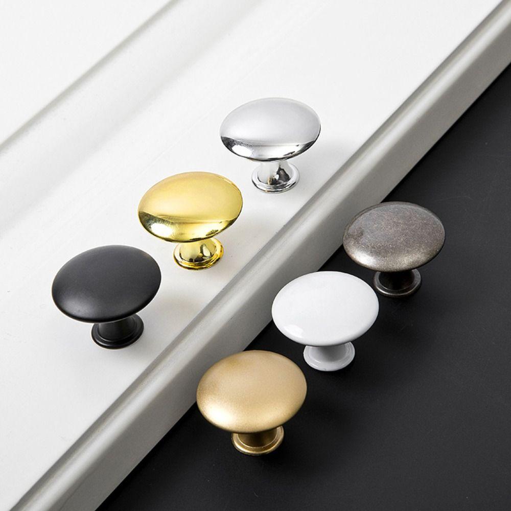 Zinc Zinc Zinc Alloy Mushroom Cabinet Handles Round Drawer Pulls Furniture Hardware  Children's Room