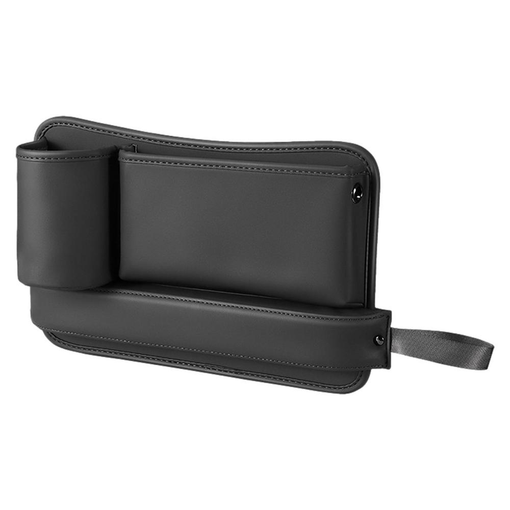 Зажимной ящик для хранения для автомобиля Универсальный ящик для хранения в зазоре сиденья Многофункциональный органайзер в боковой карман консоли из ПУ-кожи