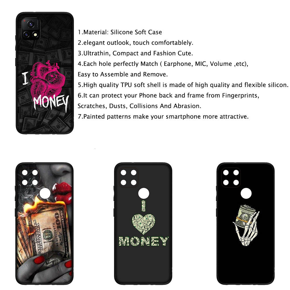 Чехол для iPhone 16 15 Xiaomi Redmi Note 14 13 12 11 Pro Max X 8 16e Samsung Galaxy S25 S24 S23 Moto OPPO Huawei My Life Money 100 Dollars Phone Case