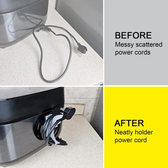 1/5/10 шт. Органайзер для шнуров кухонной техники в форме акулы, держатель для намотки шнуров мелкой бытовой техники, для мультиварки, миксера, кофеварки