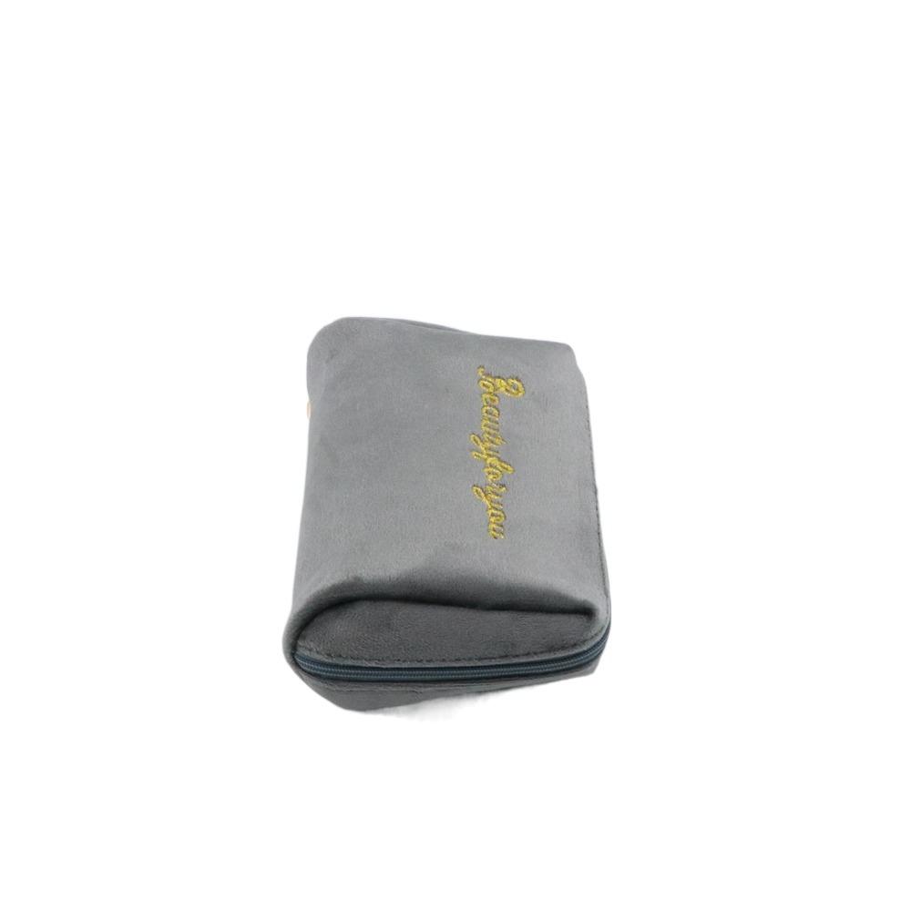 Женские мини-сумки для макияжа из бархата на молнии, косметички, сумки для помады