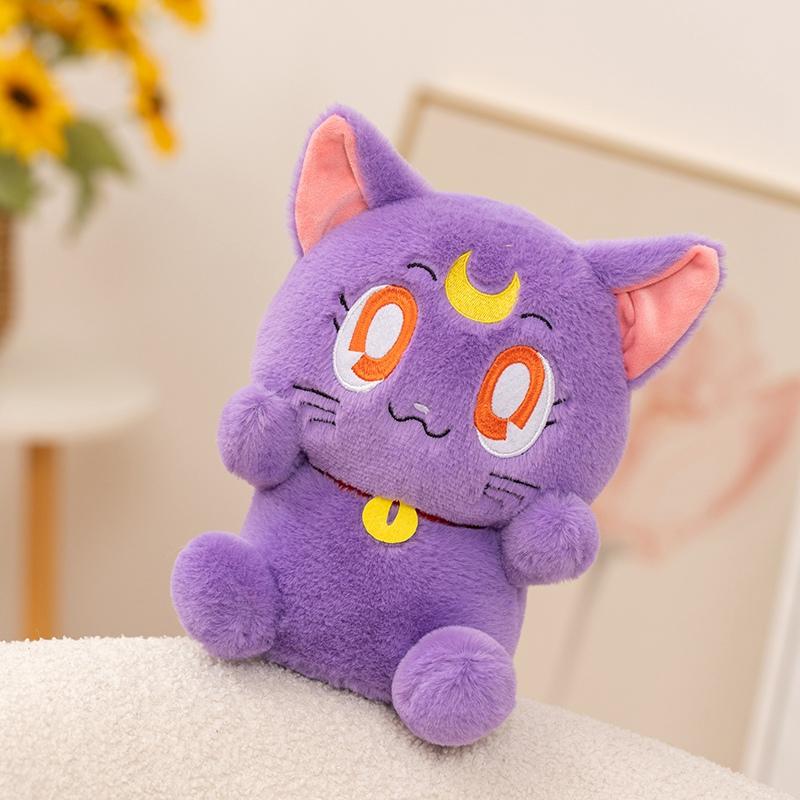 Японское аниме Сейлор Мун Плюшевые игрушки-кошки Котёнок Набивная кукла Девочковый Каваи Декор комнаты Набитые Каваи Подарки для девушки