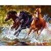 Full 5D Diy Diamond Painting Horse Riding Landscape Embroidery Cross Stitch Home Decor Handmade Gift