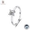 0.6ct Princess Cut Moissanite Solitaire Ring for Women Colorless High Quality 100% S925 Sterling Silver Band GRA