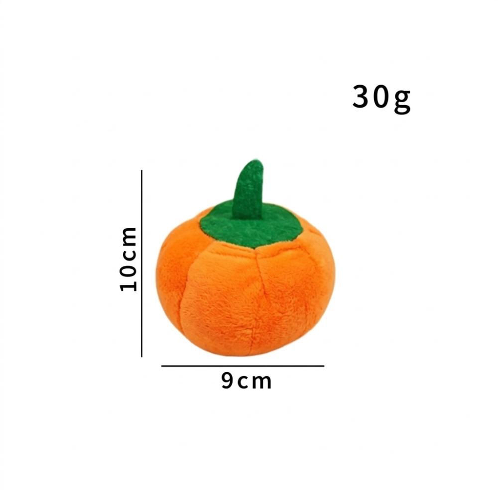 Pumpkin Shaped Pumpkin Dog Toy Soft Plush Squeaky Dog Toy Pet Interactive Toy Indoor Activity