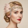 Vintage Cosplay Dress Headwear Fascinator Gatsby Headpiece Retro Masquerade Hair Band  Halloween