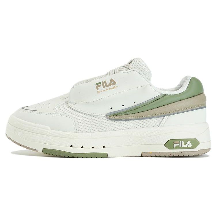 Fila Mix Fabric Synthetic Leather Thick Sole Casual Wear Durable Low Top Skate Shoes Women Sneaker Off-White F12W334201FWW