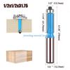 Y5GD 1/2'' 1/4'' Хвостовик Подшипник Направляющий Прямая Фреза Фреза Т-образная для Копирования по Шаблону Деревообработка Обрезка