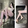 Large size new sex underwear sexy black silk open-file one-piece stockings set