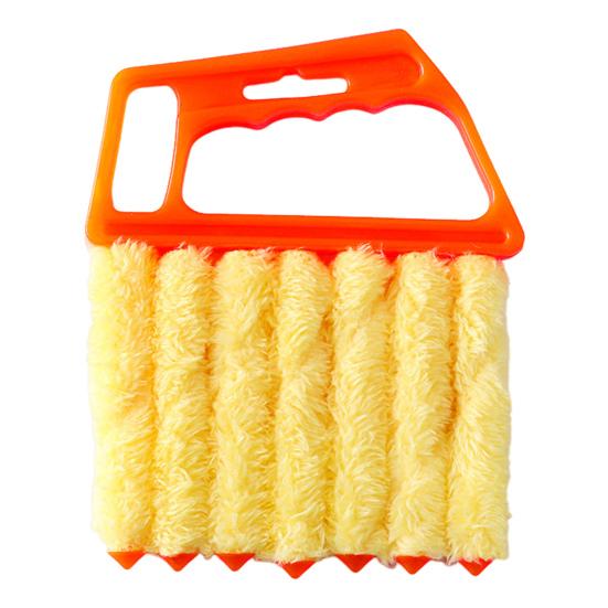 Window Blind Duster Cleaning Brush Non-Slip Handle 7 Finger Air Conditioner Vent Cleaning Scrubber Mini Blinds Washable Tool