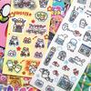 1/3 Sheets Korean Cute Graffiti Style Rabbit Cartoon Stickers Kawaii Animal Decals Hand Account Diary Scrapbook Sticker