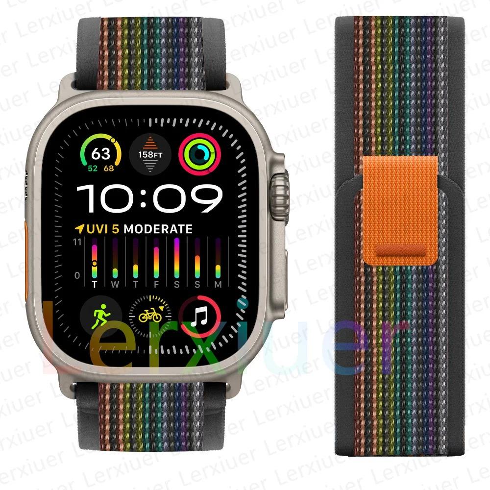 Ремешки для Apple Watch ultra2 ремешок 49мм 46мм 42мм 44мм 40мм 45мм 41мм Trail loop браслет correa iwatch series se 3 7 8 9 10 11