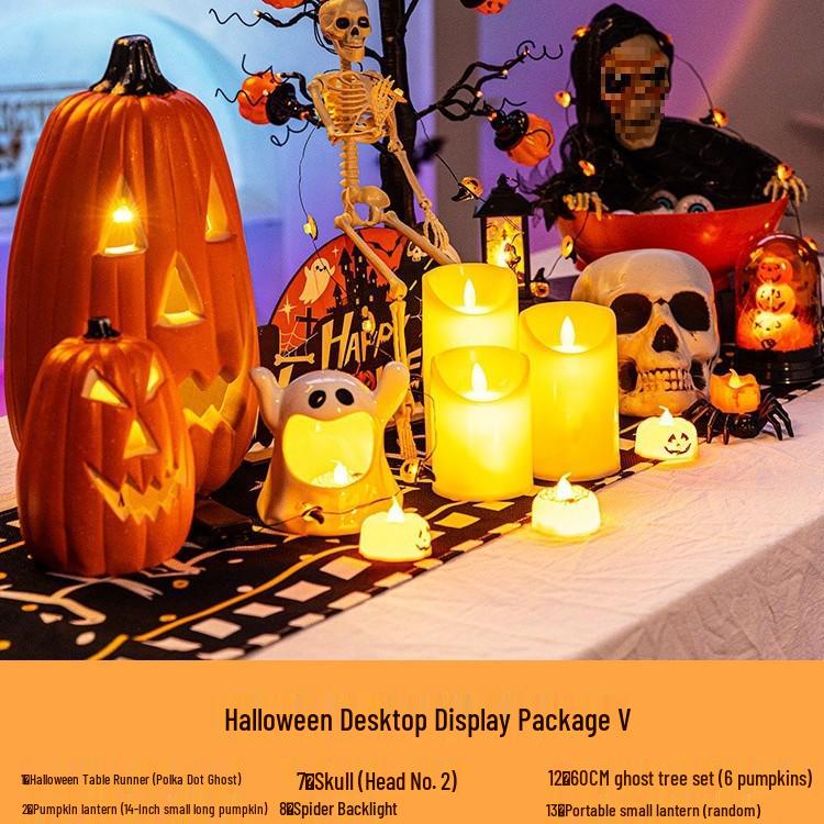 Светящийся тыквенный фонарь на Хэллоуин Набор для украшения вечеринки