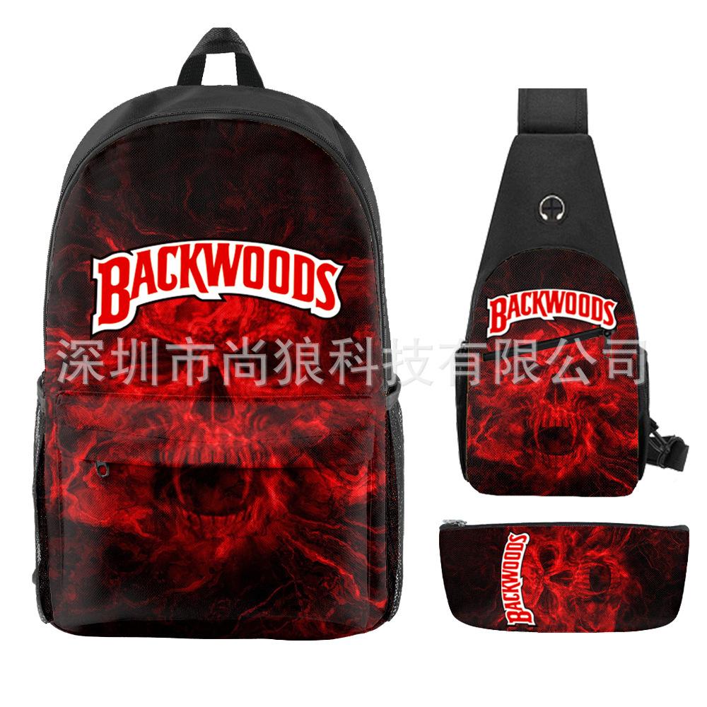 Школьный рюкзак для ученика Backwoods Рюкзак Сумка через плечо Школьная сумка Рюкзак большой емкости Водонепроницаемый рюкзак