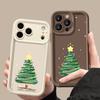 Christmas Tree Pattern Case For iPhone 17 Air 16e 16 15 14 Pro Max 13 17 Pro Max 17 Pro 17 Shockproof Soft TPU Silicone Phone Cover Funda