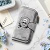Gentleman Skull Long Leather Wallet Fashion Multipurpose Card Holder