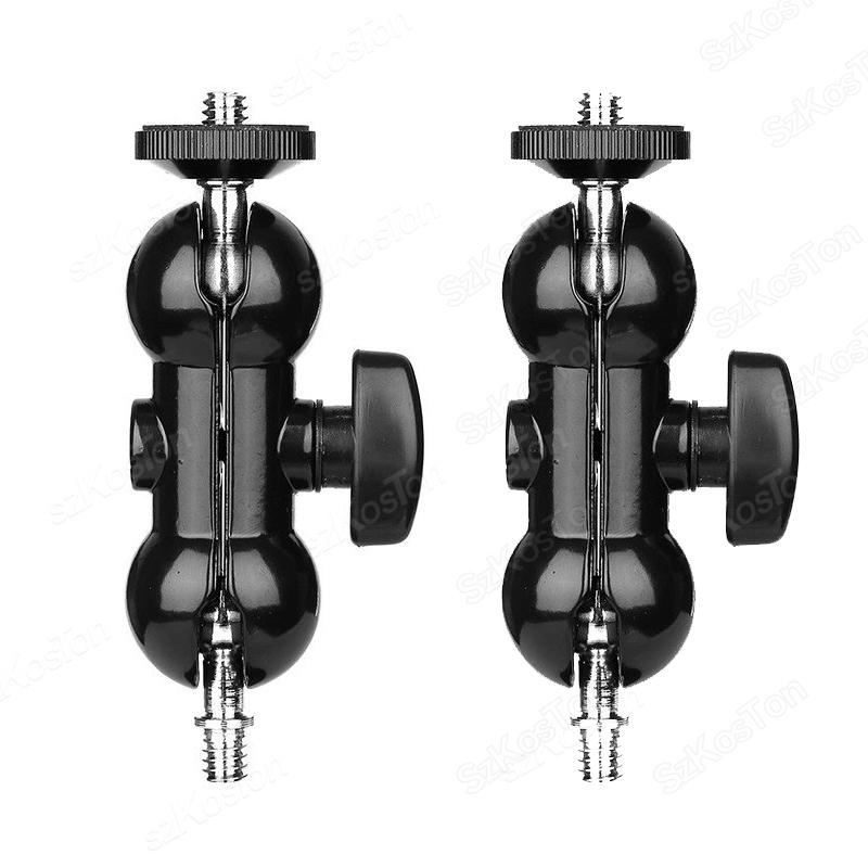 Металлическая двойная шаровая головка Magic Arm с 1/4''винтовым удлинительным креплением для DSLR камеры монитора видео микрофона штатива
