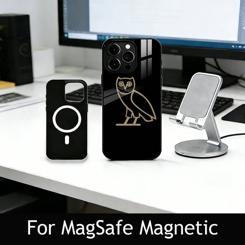 D-Dark O-Owl O-Night Phone Case For iPhone17,16,15,14,13,12,11 Plus,Pro Magnetic For Magsafe Wireless Charging
