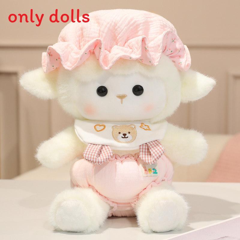 Plush Sheep Toy With Short Pile Fabric For Kids Gift And Collectible Cuddle Companion