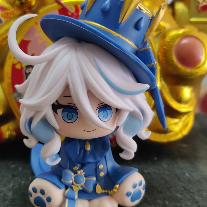 New Q Version GK Furina Anime Figure: High-Quality Game Character Desktop Ornament Toy
