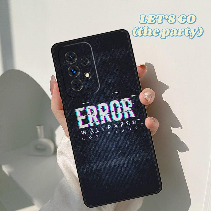 Чехол для телефона с ошибкой 404 not found Для Samsung Galaxy A42 A31 A40 A51 A71 A32 A80 A91 A52 A72 A73 A20e A21S A50 A70 A11 A12 Чехол