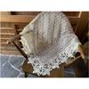 Vivienne 90x90cm Beige Floral Lace Series Embroidered Table Runner WK1119NN1 (Vivienne) [Tablecloth Beige]