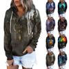 Women's Casual Fashion Print Long Sleeve Pullover Hoodies Sweatshirts