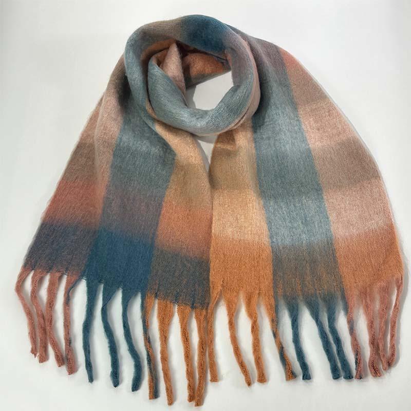Scarf Warm Scarf Large Shawl Plaid Plaid