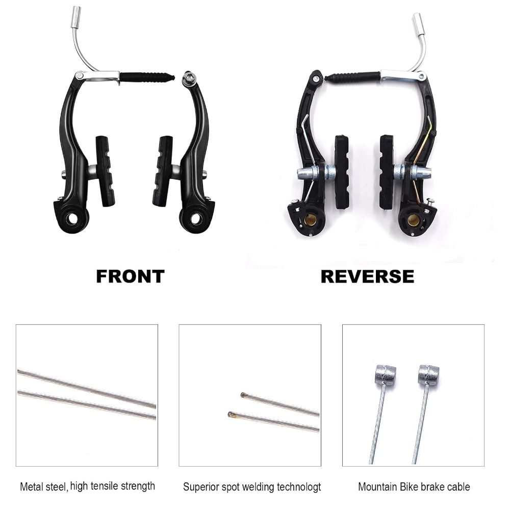 Caliper Style Front and Rear Brake Set Front and Rear Rim Brake Set NEW V Brake Set Road Bike