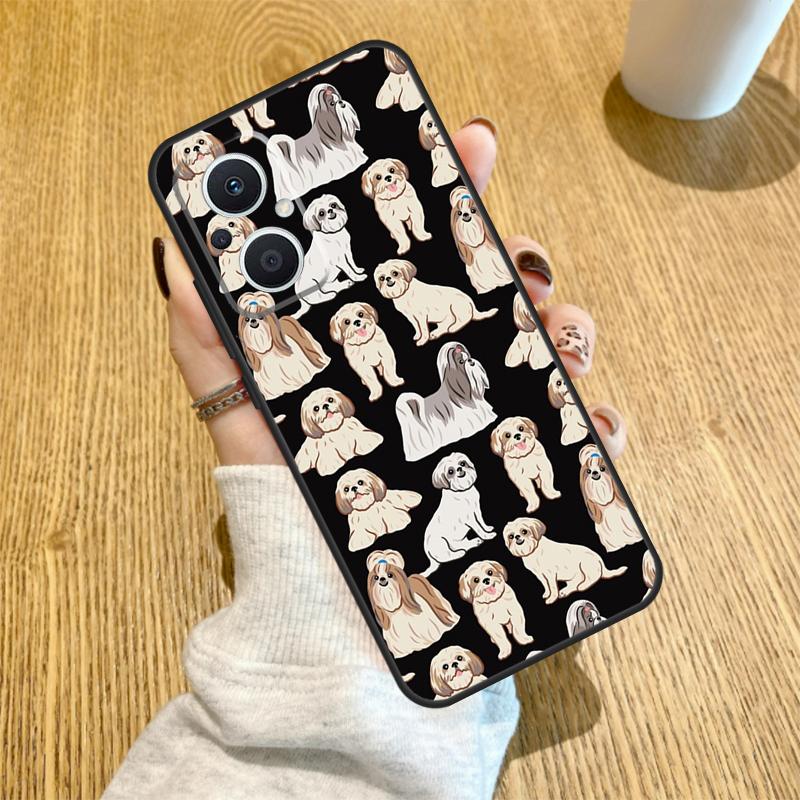 Мультяшная собака Ши-тцу Чехол Для OPPO Reno 10 11 12 13 14 Pro 14F 13F 12F 11F 7 8 Lite OPPO Find X5 X8 X9 Pro Чехол