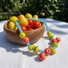 Colorful Beads Beads Fruit Necklace Stackable Bohemian Collarbone Chain  Vacation